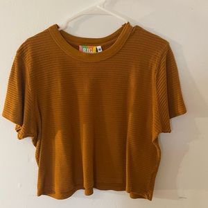 Big bud press T-shirt cropped honeycomb